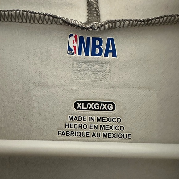 NBA TX3 WARM PULLOVER SAN ANTONIO SPURS HOODIE MENS X-LARGE Gray Black - Picture 2 of 5